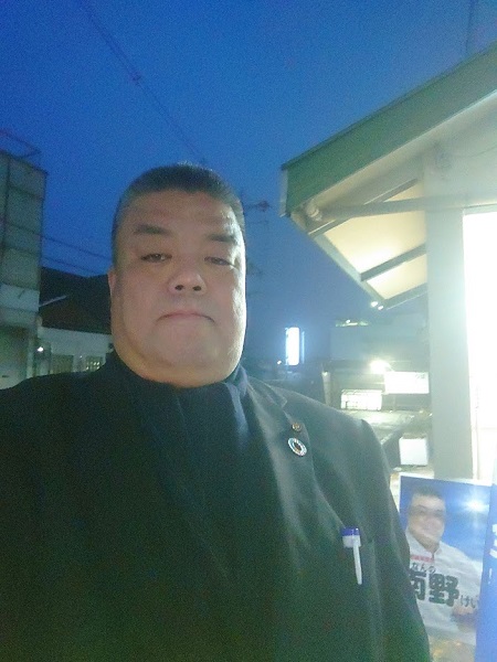 2020.2.13　JR和泉橋本駅にて朝のご挨拶