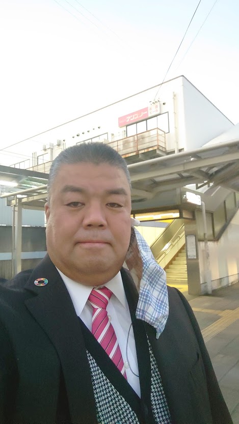 2020.11.4　南海貝塚駅西口（北側）にて朝のご挨拶
