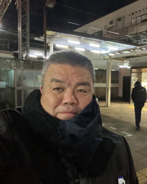 2022.1.18　南海貝塚駅西口で朝のご挨拶
