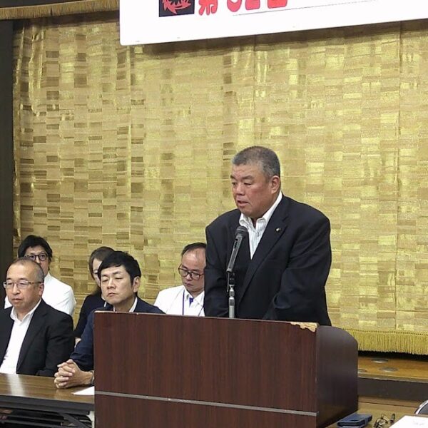 2025.8.22　部落解放同盟貝塚支部大会　支部長としてご挨拶させていただきました