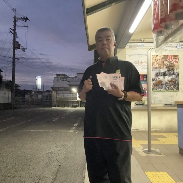 2025.9.25　JR和泉橋本駅で朝のご挨拶