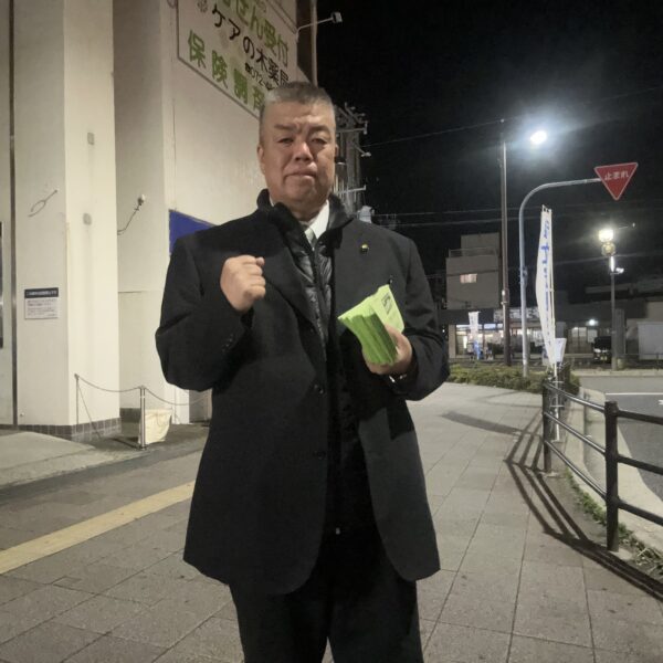 2025.11.5　南海貝塚駅西口南側で朝のご挨拶