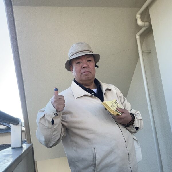 2025.11.16　シュウマツの取組み。議会報告ニュースのポスティング